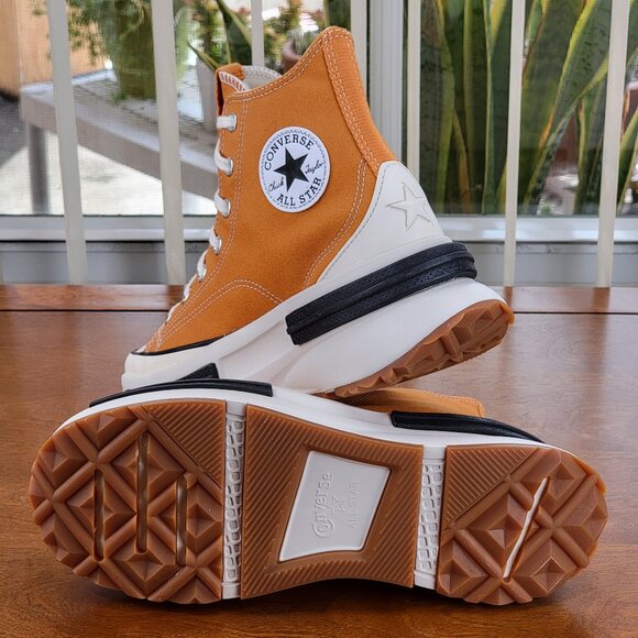 Women's Orange High-Top Sneakers - Picture 6 of 16